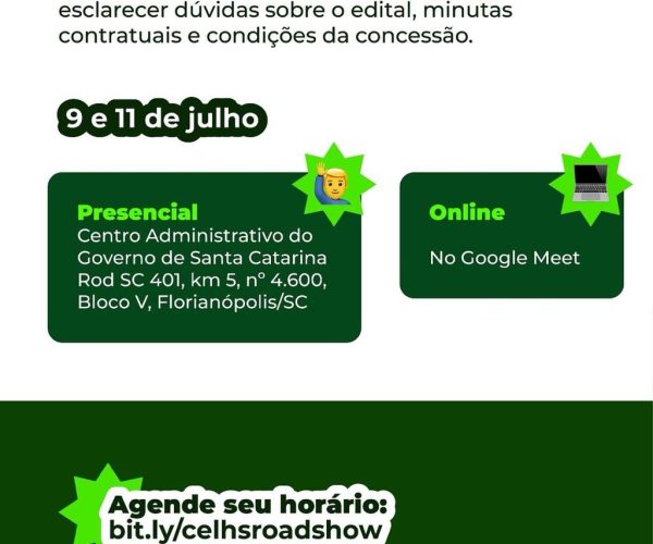 Roadshow para Concessão do Centro de Eventos Luiz Henrique da Silveira